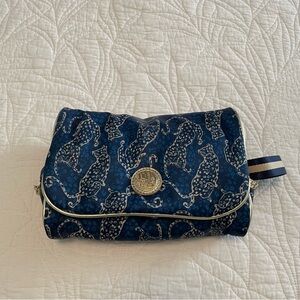 Lilly Pulitzer Blue Leopard Print Bag